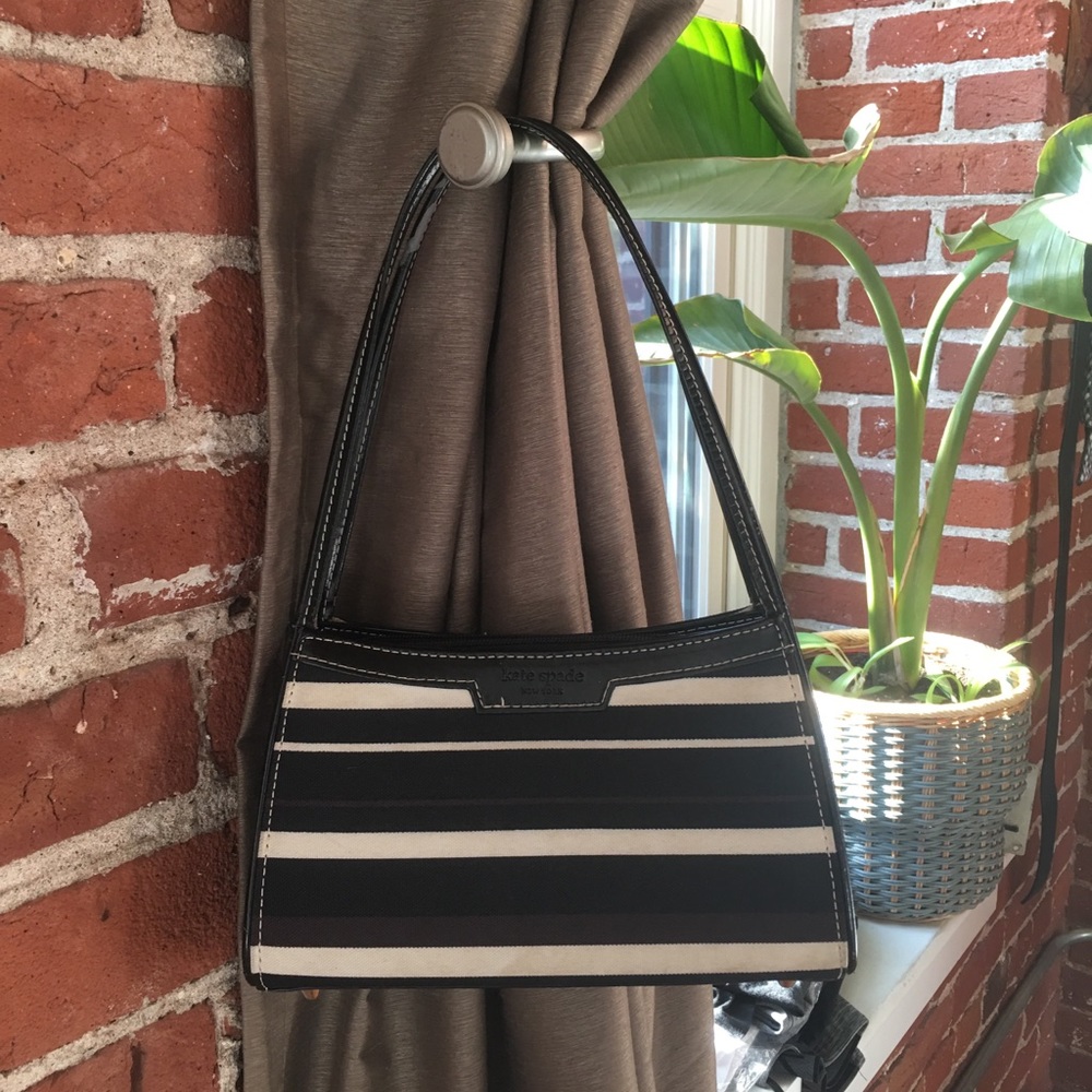 Kate Spade Striped Baguette Handbag